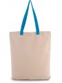 Tote bag personnalisable KIMOOD Sac shopping à soufflet avec poignées contrastées