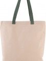 Tote bags à personnaliser KIMOOD Sac shopping à soufflet avec poignées contrastées 
