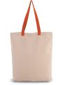 Tote bag personnalisable KIMOOD Sac shopping à soufflet avec poignées contrastées