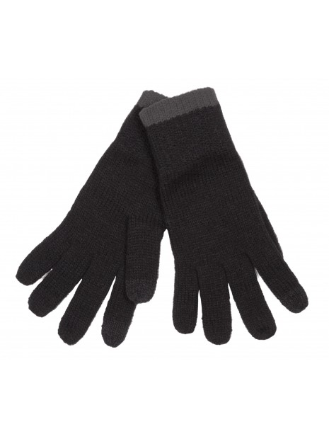 K-UP Gants compatibles écran tactile noir/gris foncé personnalisable