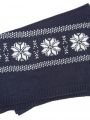 Echarpe de Noël tricotée motif étoiles