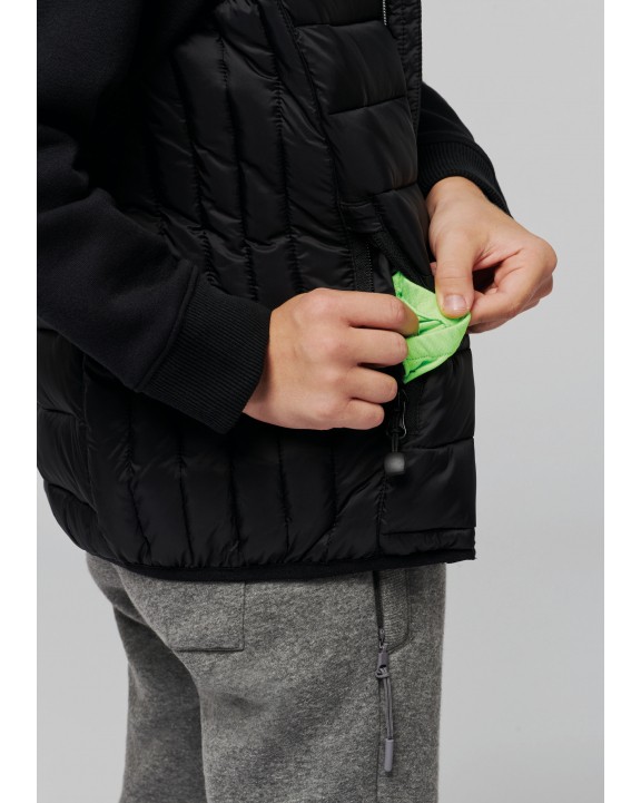 PROACT Bodywarmer mit Kapuze für Kinder Jacke personalisierbar