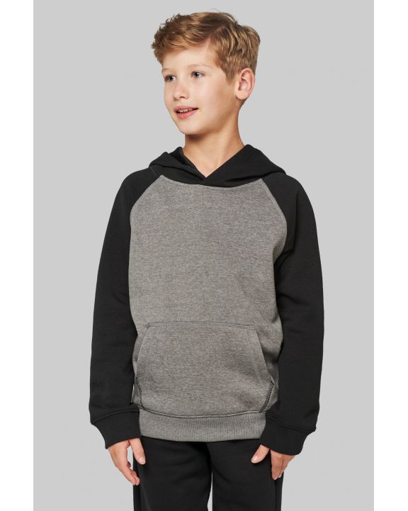 Sweatshirt PROACT Zweifarbiges Kapuzensweatshirt für Kinder personalisierbar