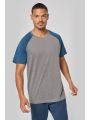T-shirt PROACT Tweekleurig Triblend sport-t-shirt met korte mouwen volwassene voor bedrukking &amp; borduring