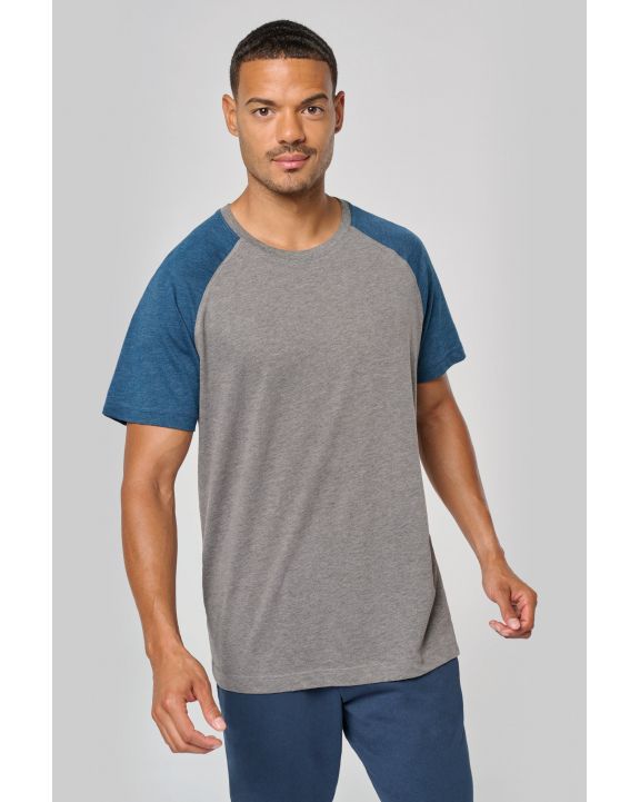 T-shirt PROACT Tweekleurig Triblend sport-t-shirt met korte mouwen volwassene voor bedrukking & borduring