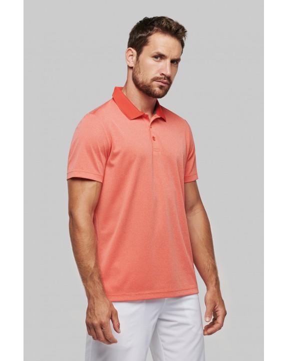 Polo personnalisable PROACT Polo chiné manches courtes