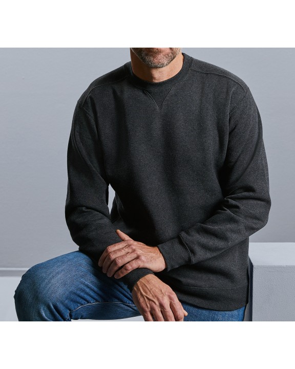 Sweater RUSSELL ADULTS AUTHENTIC MELANGE SWEAT voor bedrukking &amp; borduring