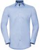 Hemd RUSSELL Long sleeve herringbone shirt personalisierbar