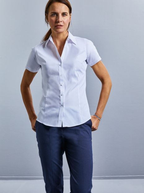 LADIES' SHORT SLEEVE TAILORED COOLMAX® SHIRT