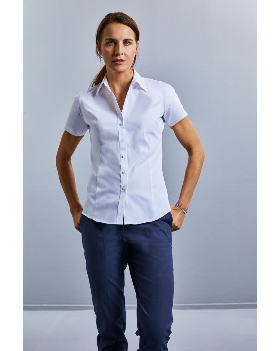 Chemise personnalisable RUSSELL LADIES' SHORT SLEEVE TAILORED COOLMAX® SHIRT