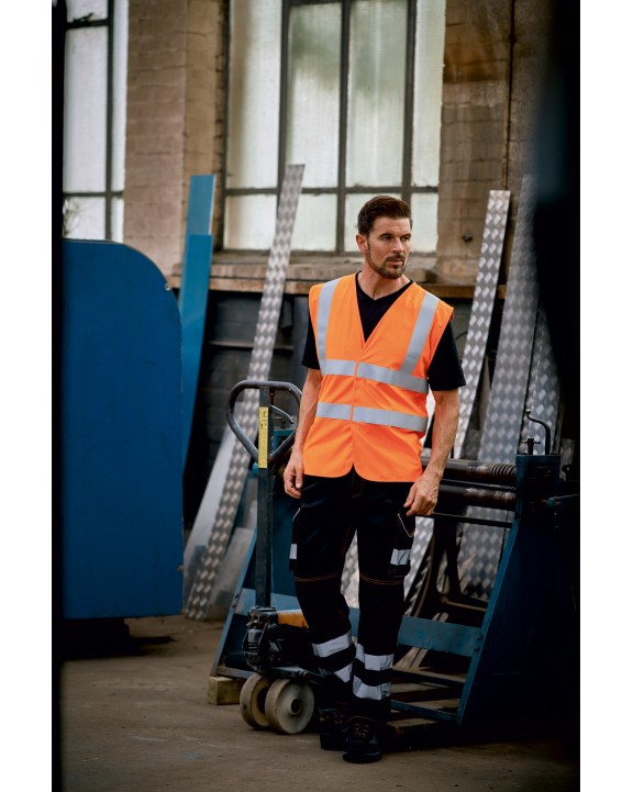 Fluohesje YOKO High Visibility, Anti-Static And Flame Retardant Gilet voor bedrukking &amp; borduring