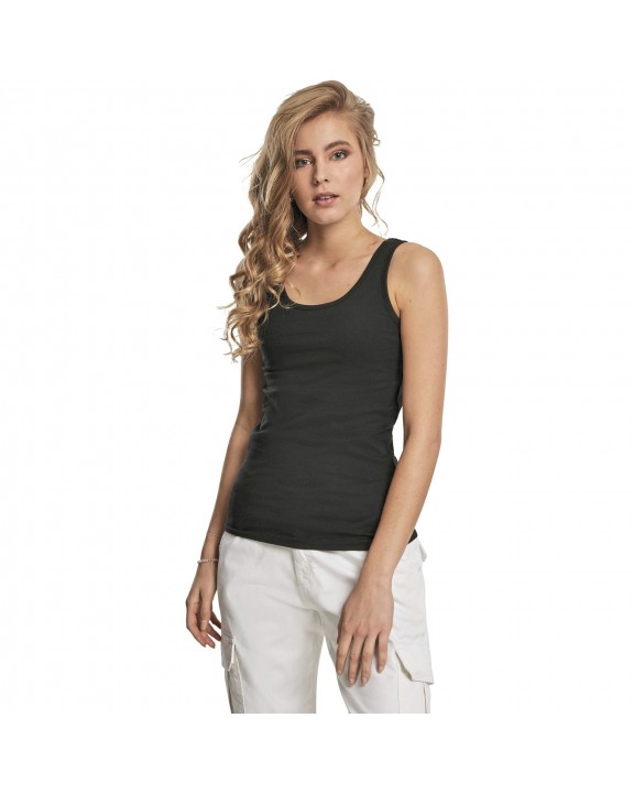 T-shirt BUILD YOUR BRAND Ladies Merch Top voor bedrukking &amp; borduring
