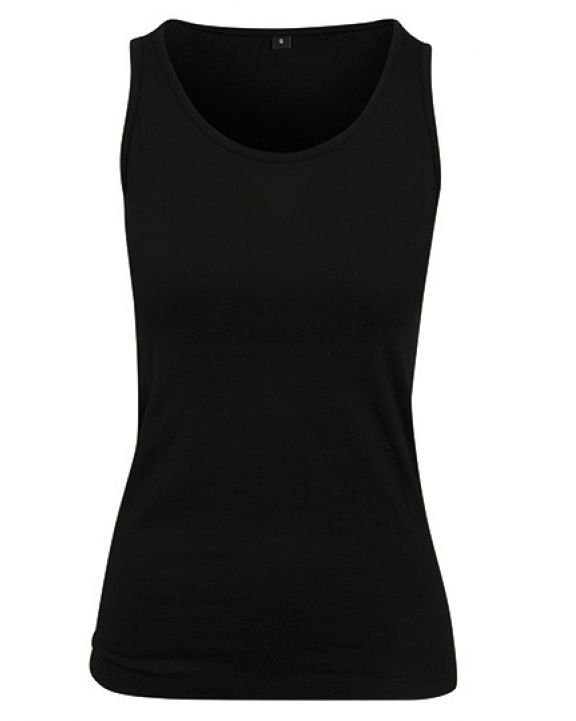 T-shirt BUILD YOUR BRAND Ladies Merch Top voor bedrukking & borduring