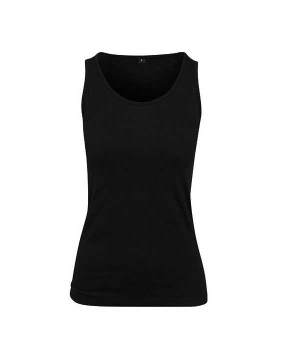 T-shirt BUILD YOUR BRAND Ladies Merch Top voor bedrukking &amp; borduring