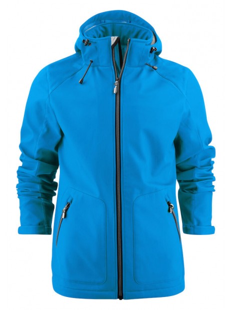 PRINTER VESTE SOFTSHELL KARTING bleu ocean personnalisable