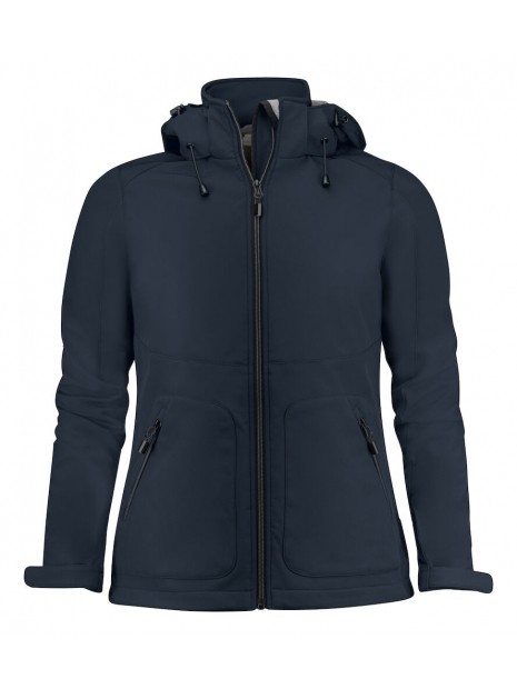PRINTER VESTE SOFTSHELL KARTING FEMME bleu marine foncé personnalisable