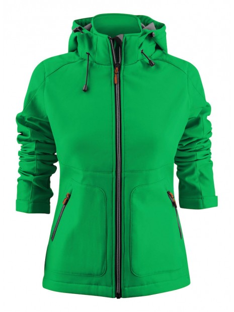 PRINTER VESTE SOFTSHELL KARTING FEMME vert personnalisable