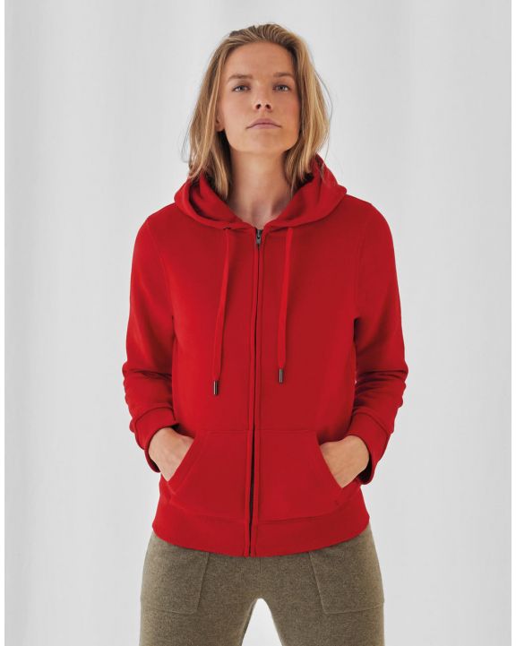 Sweatshirt B&C QUEEN Zipped Hood personalisierbar