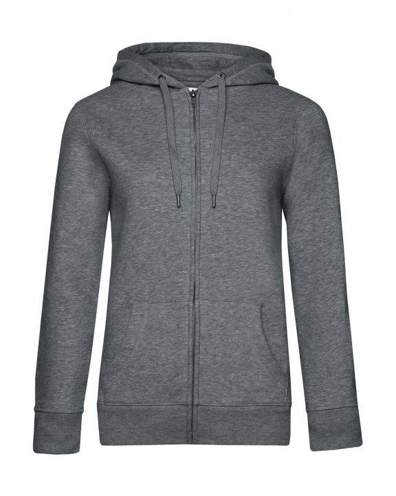 Sweater B&C QUEEN Zipped Hooded /women voor bedrukking & borduring