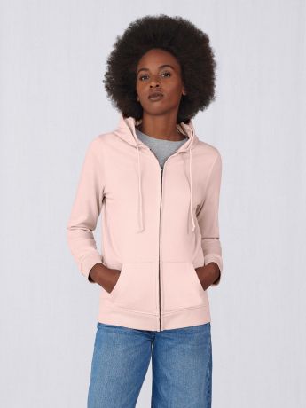 B&C Organic Inspire Zipped Hood /women