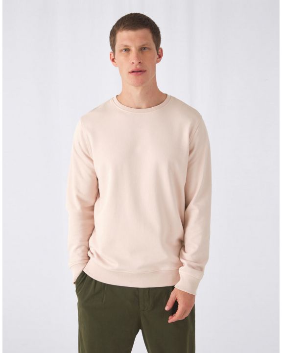 Sweater B&C Organic Inspire Crew Neck voor bedrukking & borduring