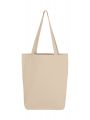 BAGS BY JASSZ Canvas Cotton Bag LH with Gusset Tote Bag personalisierbar