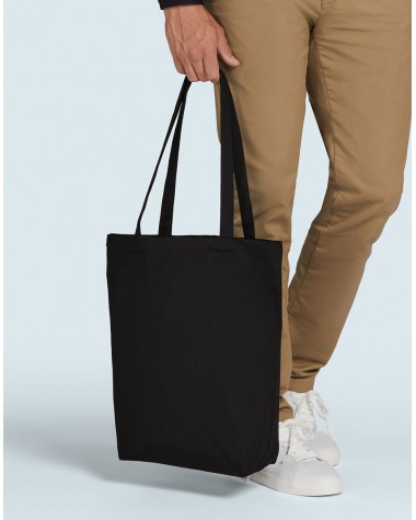 Tote bag BAGS BY JASSZ Canvas Cotton Bag LH with Gusset voor bedrukking &amp; borduring