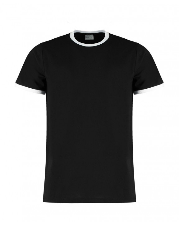KUSTOM KIT Fashion Fit Ringer Tee T-Shirt personalisierbar