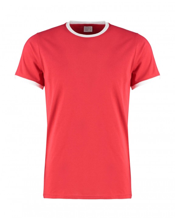KUSTOM KIT Fashion Fit Ringer Tee T-Shirt personalisierbar