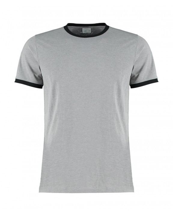 KUSTOM KIT Fashion Fit Ringer Tee T-Shirt personalisierbar
