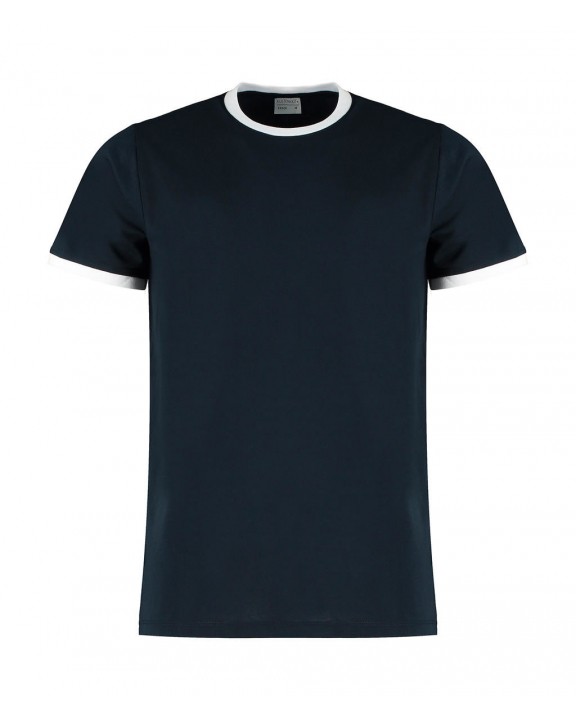 KUSTOM KIT Fashion Fit Ringer Tee T-Shirt personalisierbar