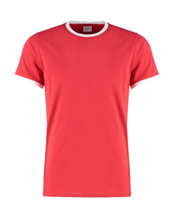 T-shirt KUSTOM KIT Fashion Fit Ringer Tee voor bedrukking & borduring