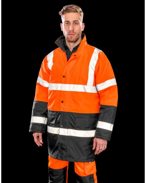 Veste personnalisable RESULT Core Motorway 2-Tone Safety Coat