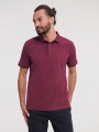 Polos à personnaliser RUSSELL MEN'S PURE ORGANIC POLO bordeaux