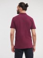 Polos à personnaliser RUSSELL MEN'S PURE ORGANIC POLO bordeaux