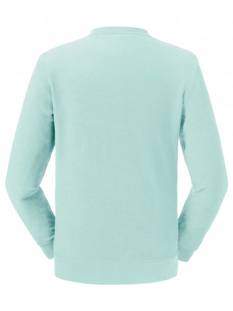 Sweat-shirts à personnaliser RUSSELL Pure Organic Reversible Sweat aqua