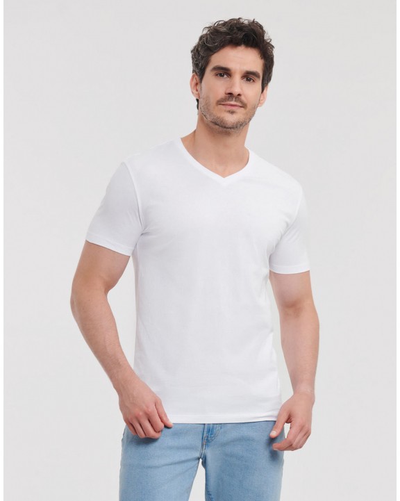 T-shirt RUSSELL Men's Pure Organic V-Neck Tee voor bedrukking &amp; borduring