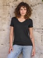 T-Shirts à personnaliser TEE JAYS Women's Luxury V-Neck Tee noir