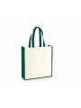 WESTFORDMILL GALLERY CANVAS TOTE natural/bottle green personnalisable