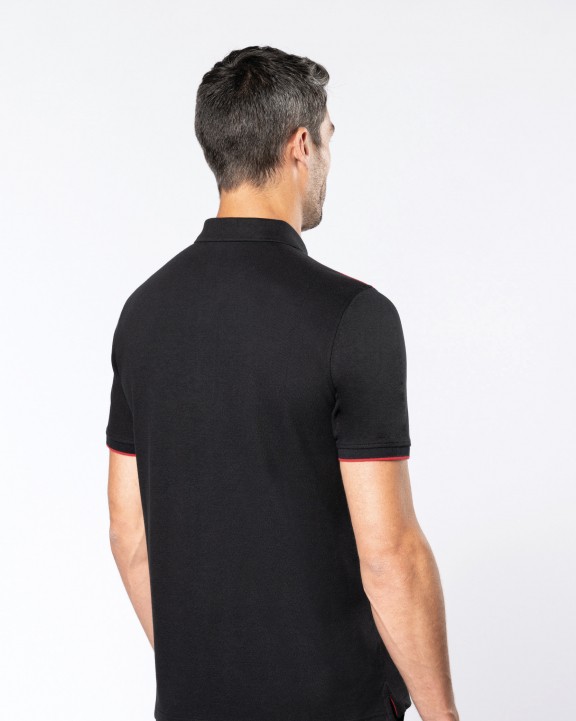 Polo personnalisable WK. DESIGNED TO WORK Polo Day To Day contrasté manches courtes homme
