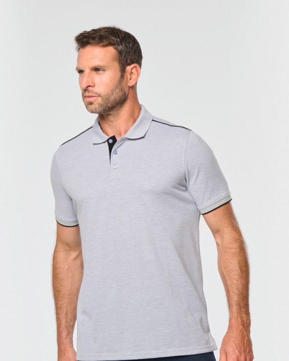 Polo personnalisable WK. DESIGNED TO WORK Polo Day To Day contrasté manches courtes homme