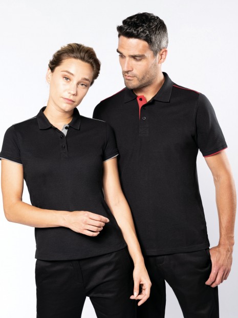 Polos à personnaliser WK. DESIGNED TO WORK Polo Day To Day contrasté manches courtes homme 
