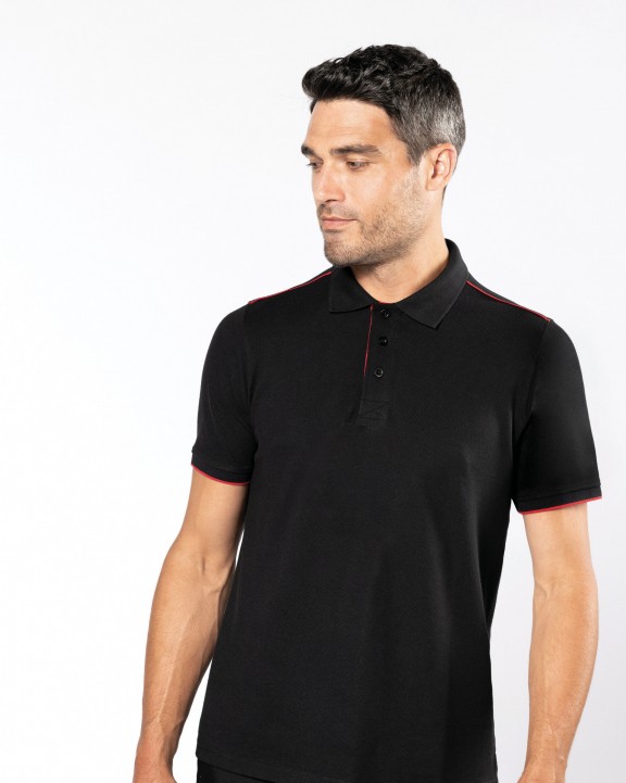 Polo personnalisable WK. DESIGNED TO WORK Polo Day To Day contrasté manches courtes homme