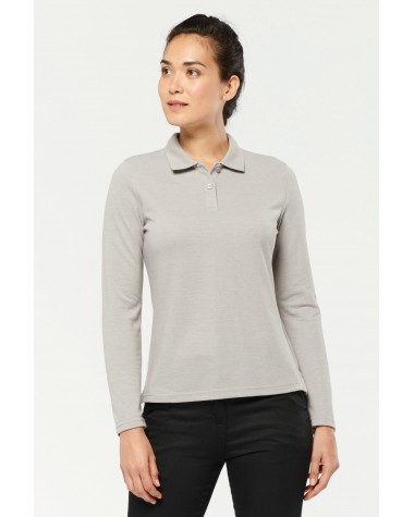 WK. DESIGNED TO WORK Langarm-Polohemd für Damen Poloshirt personalisierbar