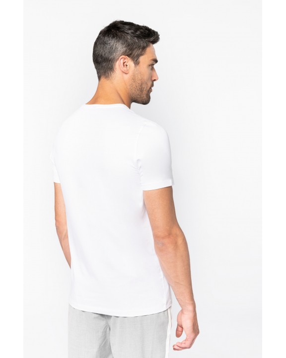 T-shirt KARIBAN T-shirt korte mouwen V-hals voor bedrukking &amp; borduring