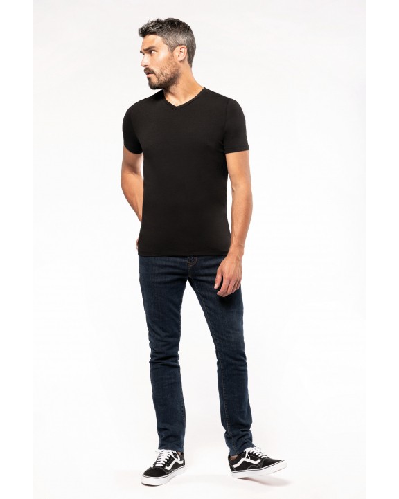 T-shirt personnalisable KARIBAN T-shirt manches courtes col V homme