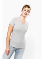 T-shirt KARIBAN Dames-t-shirt V-hals korte mouwen voor bedrukking &amp; borduring