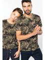 T-shirt personnalisable KARIBAN T-shirt camo manches courtes femme