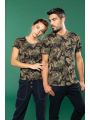 T-shirt personnalisable KARIBAN T-shirt camo manches courtes femme