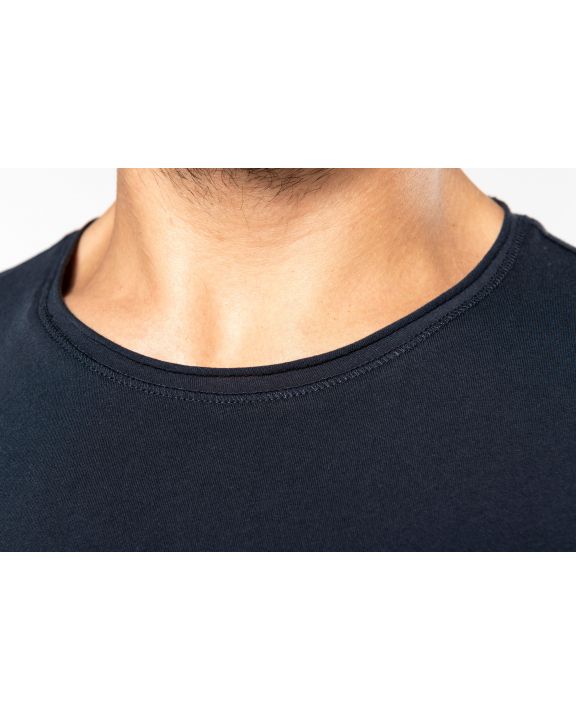 T-Shirt KARIBAN Bio-T-Shirt mit kurzen Ärmeln und ungesäumten Halsausschnitt personalisierbar